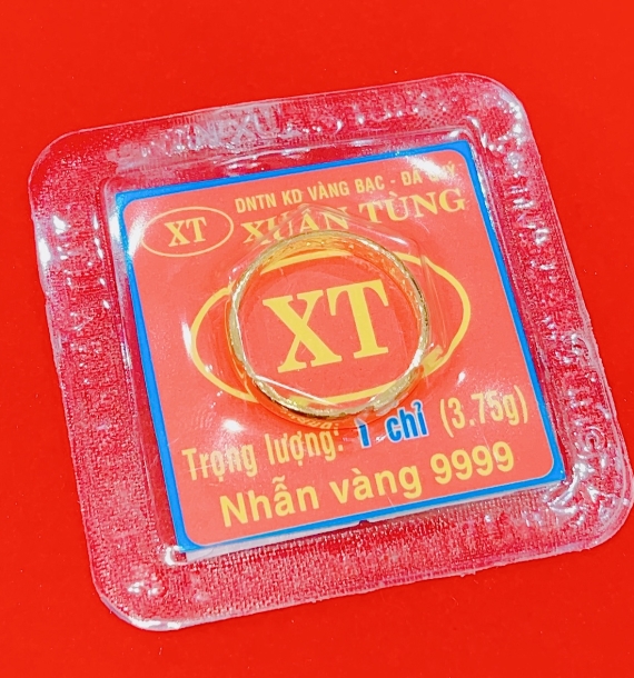 Nhẫn Trơn Ép Vĩ 1 Chỉ