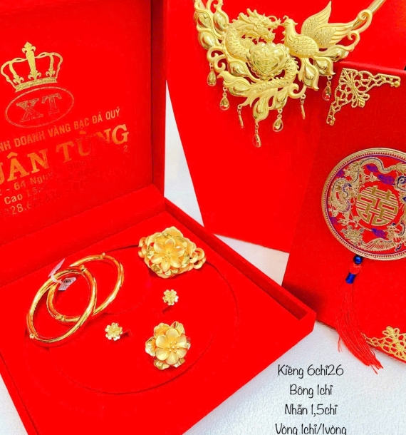 Bộ trang sức vàng cưới - 1