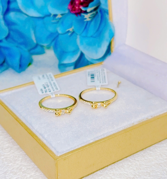 Nhẫn vàng vàng 610 - 6