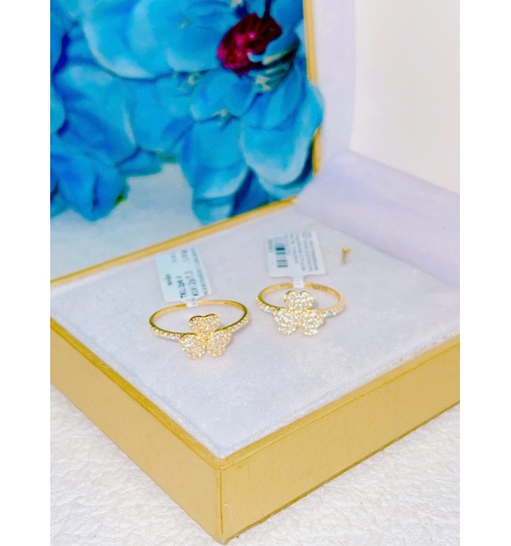 Nhẫn vàng vàng 610 - 7