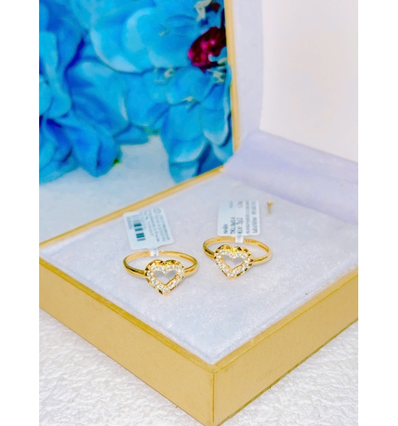 Nhẫn vàng vàng 610 - 13